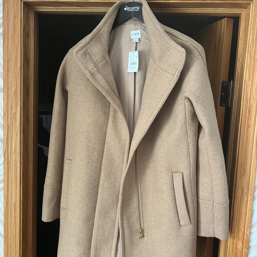 J CREW Classic Cacoon Pea Coat